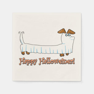 Serviette En Papier Dachshund Halloween fantôme