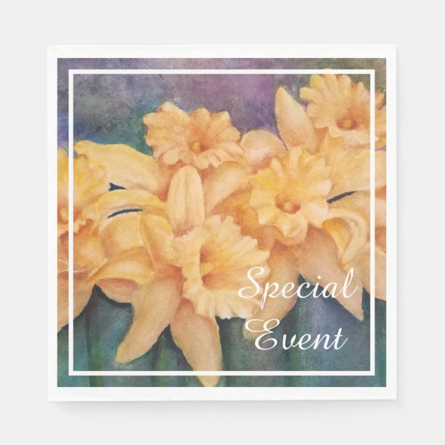 Serviette En Papier Daffodique (Devant)
