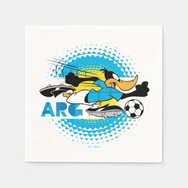 Serviette En Papier DAFFY DUCK™ Team Argentina Soccer Graphic (Devant)