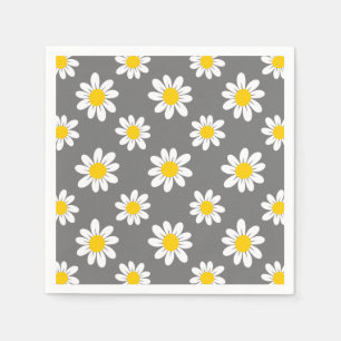 Serviette En Papier Daisies de White Yellow