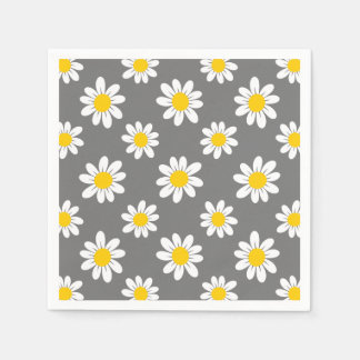 Serviette En Papier Daisies de White Yellow
