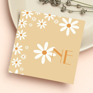 Serviette En Papier Daisy Girl 1er Anniversaire Flower Theme