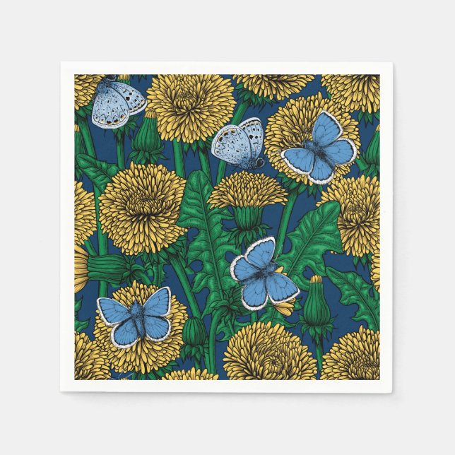 Serviette En Papier Dandelion medow (Devant)