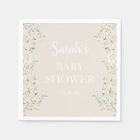 Dans le Baby shower des nuages serviettes