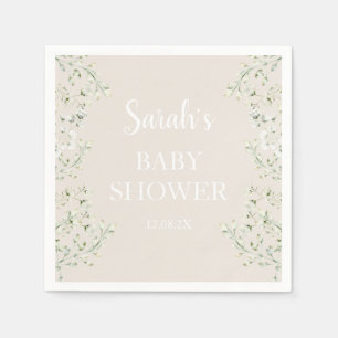 Serviette En Papier Dans le Baby shower des nuages serviettes