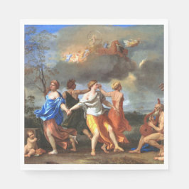 Serviette En Papier Danse à la musique du temps (par Nicholas Poussin)