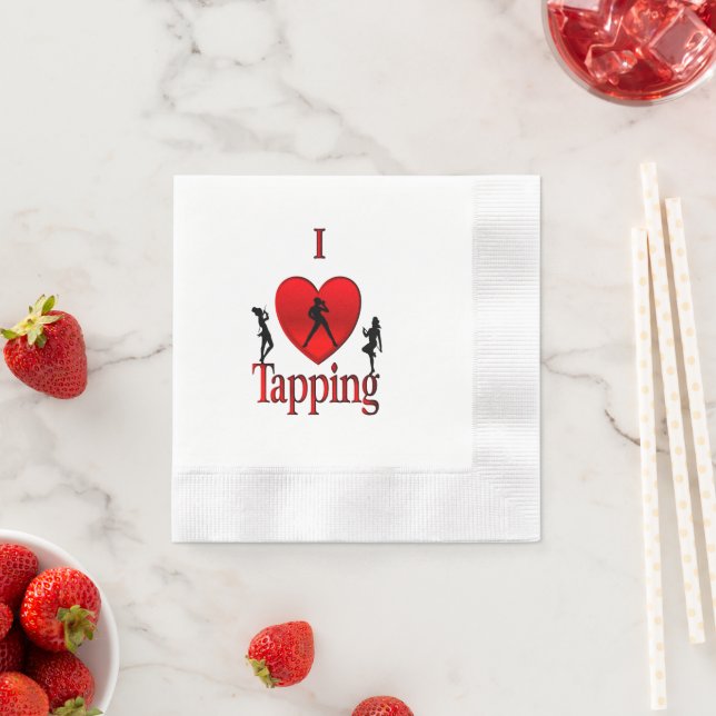 Serviette En Papier Danse I Heart Tap (En situation)