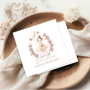 Serviette En Papier Danse & Twirl Ballerina Anniversaire