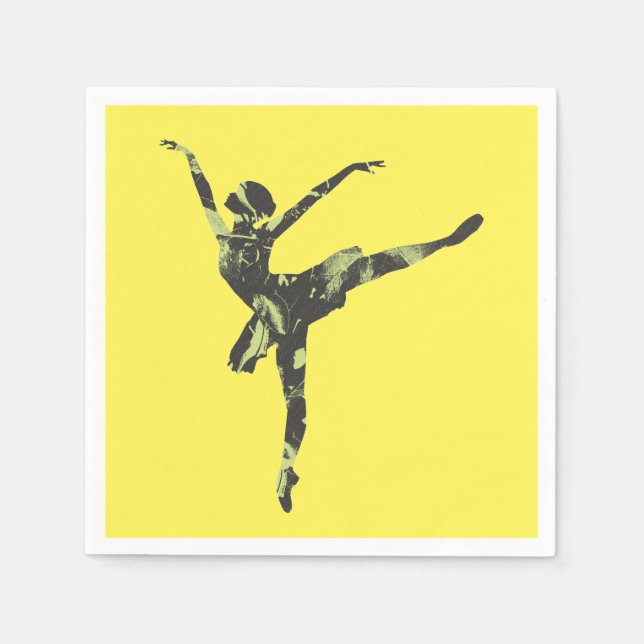 Serviette En Papier Danseur de ballet moderne danse moderne (Devant)