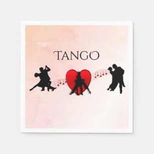 Serviette En Papier Danseurs de tango