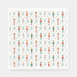 Serviette En Papier Danseuse de Noël festive Casse-Noisette
