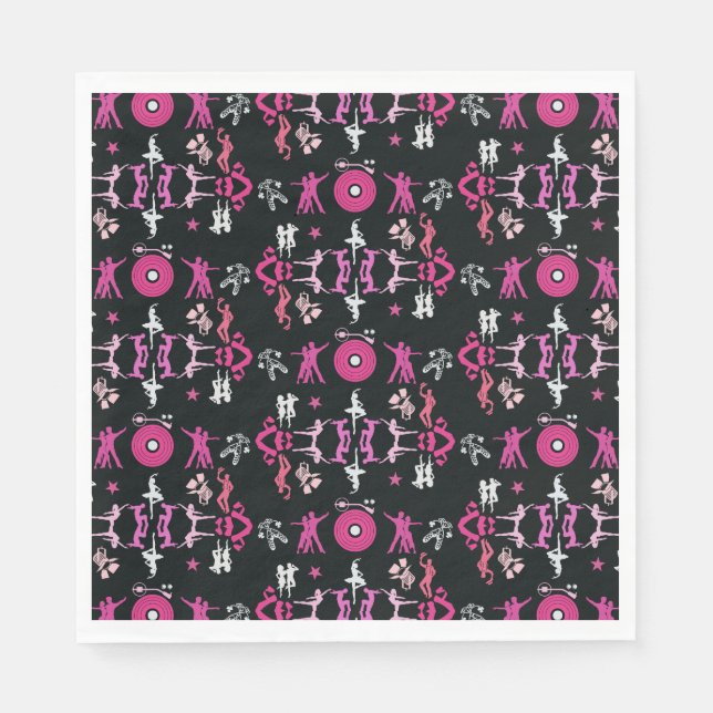 Serviette En Papier Danseuse rose Motif Décor Maison (Devant)