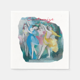 Serviette En Papier Danseuses Ballerine Girl Thunder_Cove