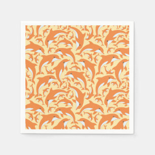 Serviette En Papier Dauphins mignons
