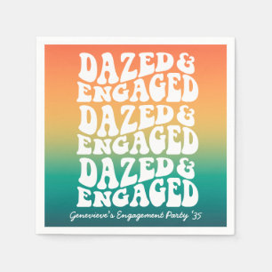 Serviette En Papier Dazed Engagé Typographie Rétro