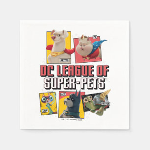 Serviette En Papier DC League of Super-Pets Character Panels