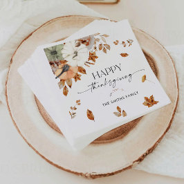 Serviette en papier de diner de Thanksgiving Citro