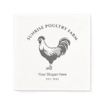 Serviette en papier de la ferme avicole