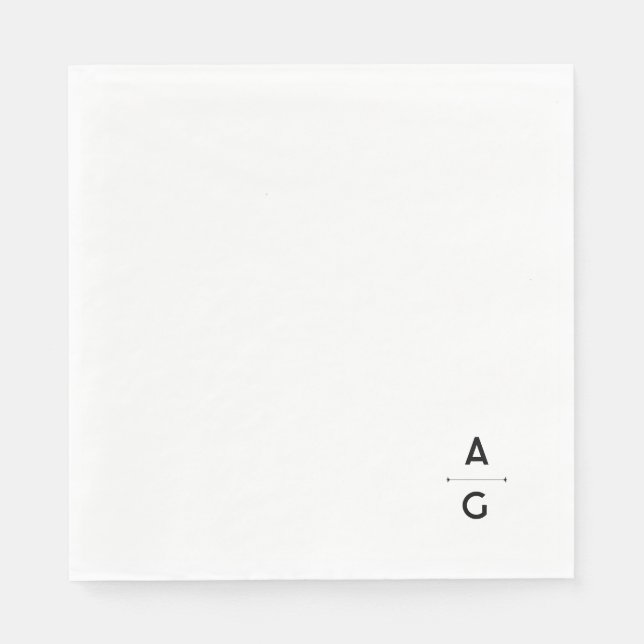 Serviette en papier de mariage "Lettrus" (Devant)