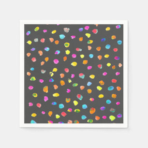 Serviette En Papier De mignons taches colorées pois gémissent