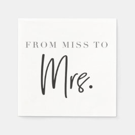 Serviette En Papier De Mlle à MRS. Cocktail Napkin