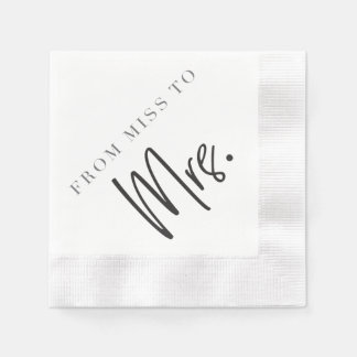 Serviette En Papier De Mlle à MRS. Cocktail Napkin