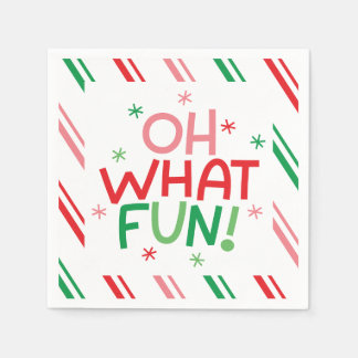 Serviette en papier de Noël Oh What Fun