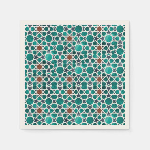 Serviette en papier de style marocain