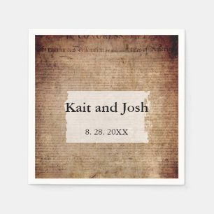 Serviette En Papier Déclaration d'indépendance 📜 Historique 1776