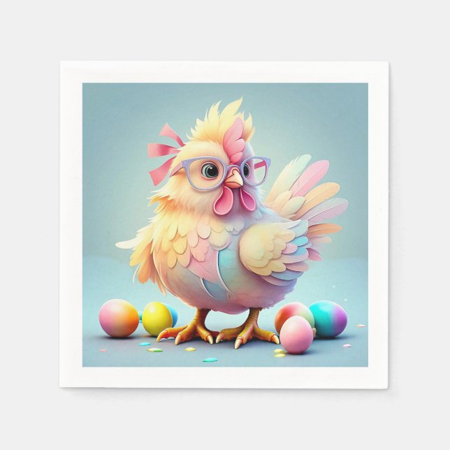 SERVIETTE EN PAPIER " DÉCLARATION EGGSTRAORDINAIRE " (Devant)