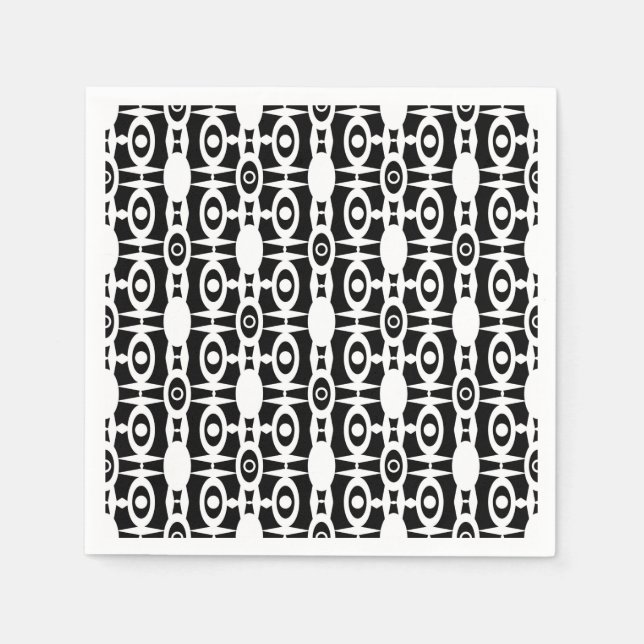 Serviette En Papier Décor blanc sans charme ornemental (Devant)