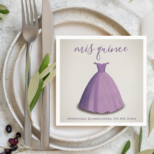 Serviette En Papier Décor de table de style vintage Quinceañera