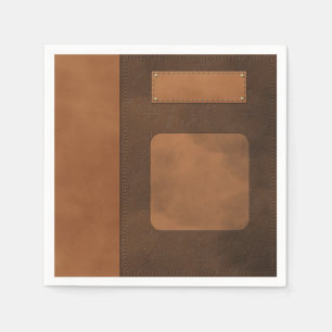 Serviette En Papier Décor en cuir