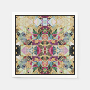 Serviette En Papier décoration asiatique moderne et Abstraite marocain