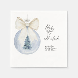 Serviette En Papier décoration d'arbre de Noël avec ruban Baby shower