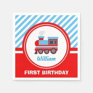 Serviette En Papier Décoration de la fête d'anniversaire du train Ch
