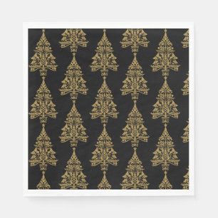 Serviette En Papier Décorations scandinaves nordiques d'arbres de Noël