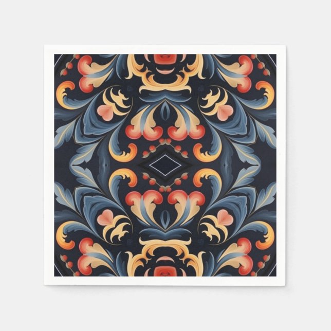 Serviette En Papier Découpage 45 (Devant)