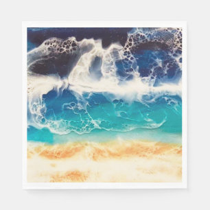Serviette En Papier Découpage plage