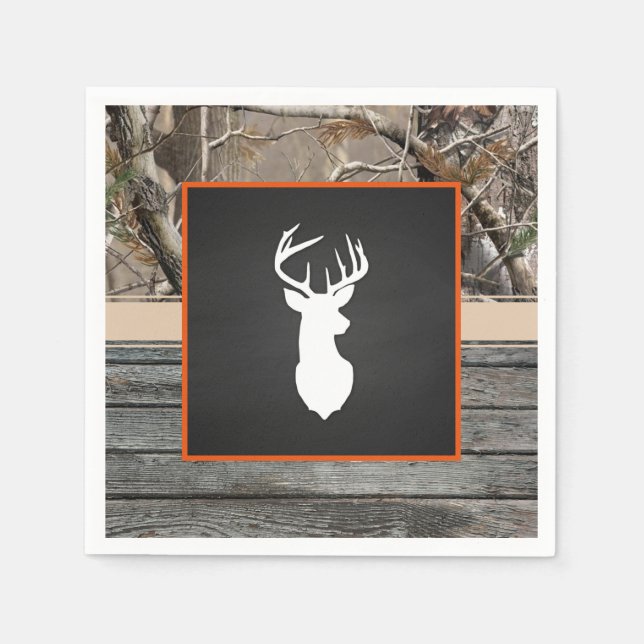 Serviette En Papier Deer Party Napkin - Garçon (Devant)