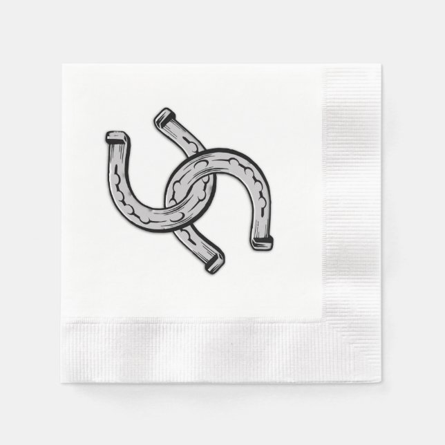 Serviette En Papier Défer à cheval (Devant)