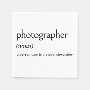 Serviette En Papier Définition de dictionnaire pour PHOTOGRAPHE