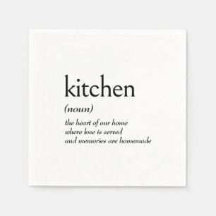 Serviette En Papier Définition du dictionnaire pour CUISINE