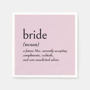 Serviette En Papier Définition du dictionnaire pour MARIÉE