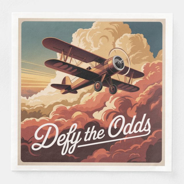 Serviette En Papier Defy The Odds (Devant)