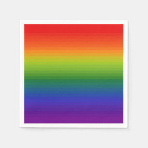 Serviette En Papier Dégradé arc-en-ciel trié
