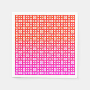 Serviette En Papier dégradé, gradient à damiers, ombre