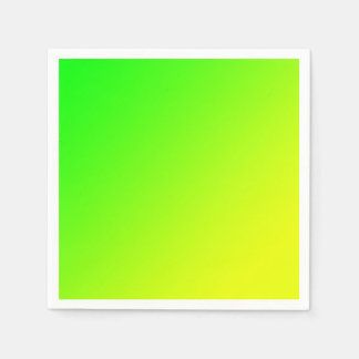 Serviette En Papier dégradé jaune vert