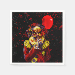 Serviette En Papier Déguisement de clown pour fête d'Halloween effraya