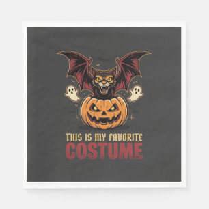 Serviette En Papier Déguisement Halloween Monstre Citrouille Gothique